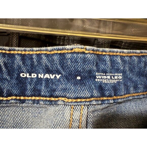 NWOT Women's Wide Leg Jeans Old Navy Size 8 - Picture 4 of 4